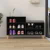 vidaXL Schuhregal Schwarz 102x36x60 cm Holzwerkstoff 819725 Bild 3