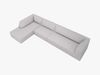 Micadoni Ecksofa Ruby 5-Sitzer Links Strukturierter Stoff Ottawa Hellgrau Bild 4