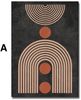 Poster Boho Halbkreis Bogen Linien Form und Kreise als Deko Print ohne Rahmen - A / 50 x 70 cm Bild 3
