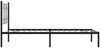 vidaXL Bettgestell mit Kopfteil Metall Schwarz 107x203 cm 376124 Bild 5