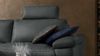 KAWOLA Sofa LOLA Ecksofa Leder schwarz mit motorischer Relaxfunktion Recamiere links 82 x 178 x 233 cm Bild 5