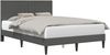 vidaXL Bettrahmen mit Kopfteil Dunkelgrau 120x190 cm Cordstoff 42027721 Bild 2