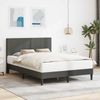 vidaXL Bettrahmen mit Kopfteil Dunkelgrau 120x190 cm Cordstoff 42027721 Bild 1