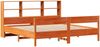 vidaXL Massivholzbett mit Regal ohne Matratze Wachsbraun 180x200 cm 3322980 Bild 3