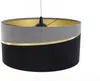 BPS Koncept 01A-079-30 Hängeleuchte SWING Velourss auf PVC-Basis grau, schwarz, gold 1xE27 60W H:102 Ø30cm dimmbar Bild 3
