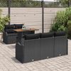 vidaXL Garten-Sofa-Set mit Speicher 6 pcs Schwarz Poly Rattan 3358137 Bild 3