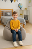 AD.CON Sitzsack mit ECO Füllung, Dunkelgrau, 70 x 80 x 50 120L, Styropor-Regranulat Bild 2