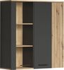 Hängevitrine Esteban in grau und Eiche Evoke 90 cm Bild 2
