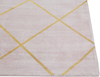 Teppich rosa / gold 80x150 cm kariertes Muster Kurzflor ATIKE Bild 4