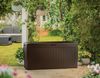 Dmora Aufbewahrungstruhe für draußen Kingston, Gartenbox, Outdoor-Truhe, Stauraumbank für außen, 116x45 h57 cm, Braun Bild 2
