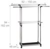 Rollgarderobe mit 2 Kleiderstangen Bild 4