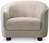 Casa Padrino Luxus Wohnzimmer & Hotel Sessel Creme / Schwarz 88 cm - Luxus Möbel Bild 2