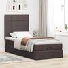 vidaXL Ottoman-Bett mit Matratze Dunkelbraun 90x200 cm Stoff 3313129 Bild 3