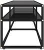 vidaXL TV-Schrank Schwarz 160x40x40,5 cm Hartglas 331719 Bild 4