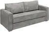 Vente-unique - LORETO Sofa SamtStoff Grau - B 223 cm95 cm x H 90 cm x L 215 cm Bild 2