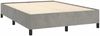 vidaXL Boxspringbett mit Matratze Hellgrau 140x200 cm Samt 3132741 Bild 4