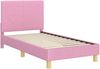 vidaXL Kinderbettgestell mit Kopfteil Rosa 80 x 160 cm Stoff 42010987 Bild 4