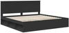 vidaXL Bettrahmen Schwarz 200 x 200 cm Massives Kiefernholz 3410966 Bild 4