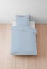 biberna Tencel-Flanell Bettwäsche 0490500 UNI, taubenblau, 1x 155x220 cm + 1x 80x80 cm Bild 4