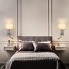 ZMH Led Wandlampe mit Schalter Wandleuchte innen - Leselampe Schlafzimmer Stoffschirm Schwenkbar Bettleuchte Leseleuchte Mit Flexleuchte Stoff Bettlampe Nachttischlampe für Bett Wohnzimmer Flur Hotel Bild 2