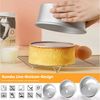 BlingBin Springform Kuchenform Rund 3-Teil-Set, Backform aus Eloxiertem Aluminium, (3er Set 3-tlg), Obstkuchenform mit Abnehmbarer Bodenplatte für Tortenschichten Bild 2