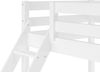 Doppel-Etagenbett 140x200 und 90x200 Erwachsenen-Stockbett Kiefer Massivholz weiß V-60.18W-09-14Rollrost und Bettkasten inkl. Bild 5