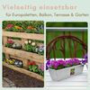 6er Set Paletten Blumenkasten zum Einhängen Europaletten Blumenkästen Pflanzkasten Palette Balkonkasten Metall Blumenkasten Paletten Einsatz Übertöpfe für Palette Bild 4