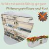 6er Set Paletten Blumenkasten zum Einhängen Europaletten Blumenkästen Pflanzkasten Palette Balkonkasten Metall Blumenkasten Paletten Einsatz Übertöpfe für Palette Bild 5