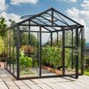 Vitavia Gewächshaus "Zeus 8100", schwarz, 8,1 m²,3 mm ESG, 10 mm HKP Bild 4