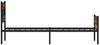 vidaXL Bettgestell ohne Matratze Räuchereiche 90x190 cm Holzwerkstoff 4017228 Bild 5