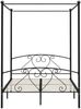 vidaXL Himmelbett-Gestell Schwarz Metall 160 x 200 cm 284437 Bild 4