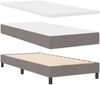 vidaXL Boxspringbett mit Matratze mit Kopfteil Taupe 90 x 200 cm Stoff 3339944 Bild 4