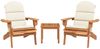 vidaXL 3-tlg. Garten-Lounge-Set Adirondack Massivholz Akazie 3152123 Bild 3