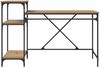 vidaXL Schreibtisch Artisan-Eiche 135 x 50 x 90 cm Holzwerkstoff 881283 Bild 5