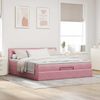 vidaXL Ottoman-Bett mit Matratze Rosa 180x200 cm Samt 3311794 Bild 3