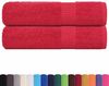 vidaXL Duschtücher FROGN 2 Stk. Rot 70x140 cm 360 g/m² 136929 Bild 2