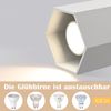 ZMH Aufbaustrahler Spots Deckenleuchte Weiß: Deckenspots Aufbauspot Modern Deckenlampe Aufputz Aufbau Deckenstrahler GU10 aus Aluminium Flurlampe Spotleuchte für Esszimmer (Ohne Leuchtmittel) Bild 3