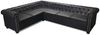 vidaXL Chesterfield-Ecksofa 6-Sitzer Kunstleder Schwarz 243617 Bild 3