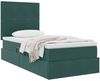 vidaXL Aufbewahrungsbett mit Matratze Dunkelgrün 100 x 200 cm Samt 3371952 Bild 3