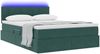vidaXL Bett mit Stauraum und LED mit LED Dunkelgrün 140 x 190 cm Samt 3371394 Bild 3