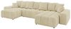 ALTDECOR Wohnlandschaft ENIL-U, Couch mit Schlaffunktion, Wohnzimmer - Ecksofa, Corner Sofa Bett Eckcouch Couch U-Form Schlafcouch Ausziehbar Bild 4