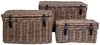 LebensWohnArt Truhe 3 tlg. Truhen-Set KOPED Kubu-Rattan + Ledergriffen Bild 2
