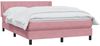 vidaXL Boxspringbett mit Matratze Rosa 140x220 cm Samt 3318158 Bild 3