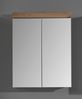 Trendteam 'Amanda' Spiegelschrank, Holz, 77 x 17 x 60 cm, Eichetöne, Weiß / Weiß Hochglanz Bild 5