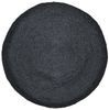 Marrakesch Orient & Mediterran Interior Teppich Ethno Boho Deko Jute Teppich Abrila Rund 80cm Schwarz, Handarbeit Bild 5