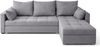 AX LIVING Ecksofa ELIF Hellgrau mit Schlaffunktion L-Form, Sofa mit Bettkasten - Moderne Ecksofa, Wohnzimmer Ecksofa - Eckcouch Hellgrau - Rechts Bild 2