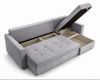 AX LIVING Ecksofa ELIF Hellgrau mit Schlaffunktion L-Form, Sofa mit Bettkasten - Moderne Ecksofa, Wohnzimmer Ecksofa - Eckcouch Hellgrau - Rechts Bild 3