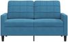 vidaXL 2-Sitzer-Sofa Blau 120 cm Samt 4007623 Bild 4