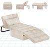 FLEXISPOT Schlafsofa Relaxsessel mit Liegefunktion, Loungesessel, Ottoman, Beige, klappsofa Bild 4