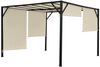 Pergola Baia, Garten Pavillon Terrassenüberdachung, stabiles 6cm-Stahl-Gestell + Schiebedach ~ 3x3m Bild 3